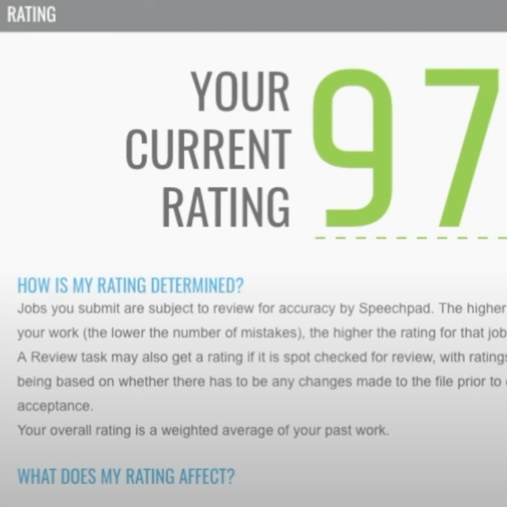 Rating system